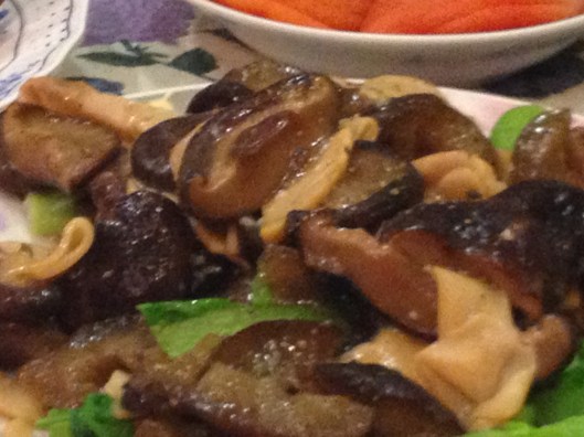 Abalone, Mushrooms, and Sea Cucumber